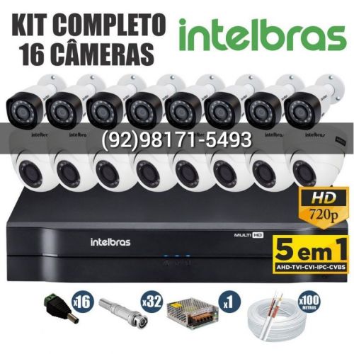 Kit de 4 câmeras completo com gravação e Alta resolução instalado  738933