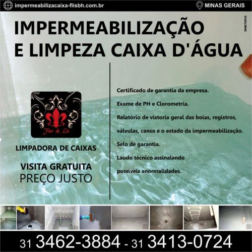 Limpeza e Impermeabilização Caixa e Reservatório Dágua 513567