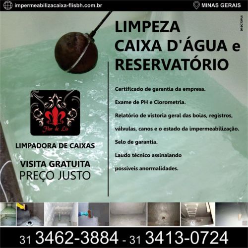 Limpeza e Impermeabilização de caixa e reservatório de água 516082