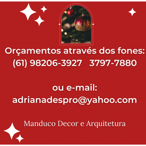 Locação de árvore de Natal decorada e adereços natalinos em Brasíliadf 716604