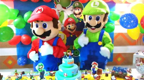 Mario Bross e Luigi Cover Personagens Vivos Animação Festas Infantil 587687