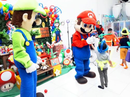 Mario Bross e Luigi Cover Personagens Vivos Animação Festas Infantil 587691