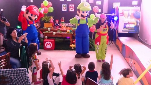 Mario Bross e Luigi Cover Personagens Vivos Animação Festas Infantil 587692