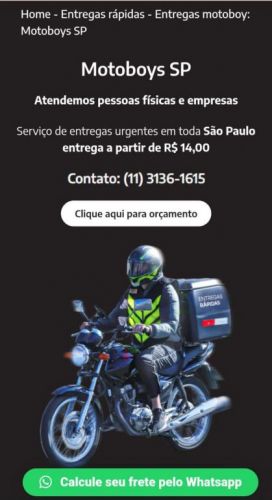 Motoboy Express Camelo Entregas Sp 722222