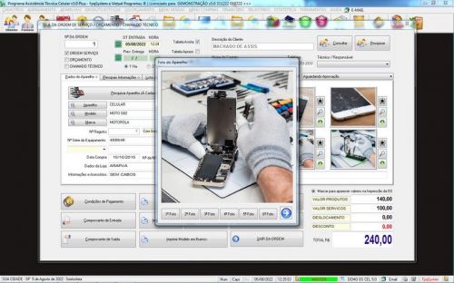 Programa Ordem de Serviço Assistência Técnica Celular  Vendas  Financeiro  Estatística v5.0 - Fpqsystem 654559