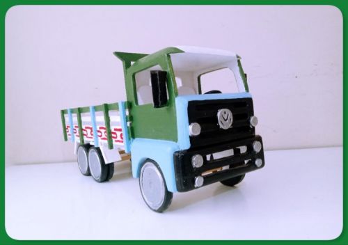 Oferta Dia Das Crianças - Caminhão Trucado De Brinquedo Em Madeira 723079