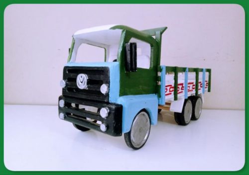 Oferta Dia Das Crianças - Caminhão Trucado De Brinquedo Em Madeira 723082