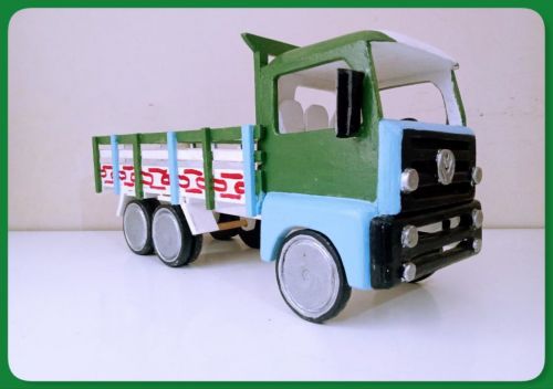 Oferta Dia Das Crianças - Caminhão Trucado De Brinquedo Em Madeira 723083