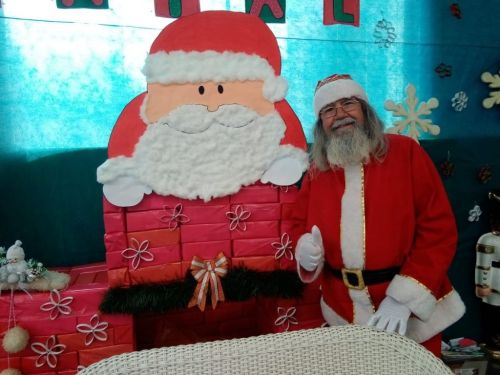 papai noel e ajudante para visitas  729071