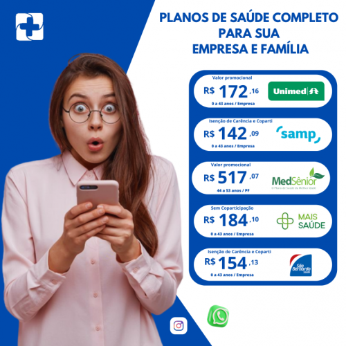 Planos são Bernardo Saúde para estudantes  734049