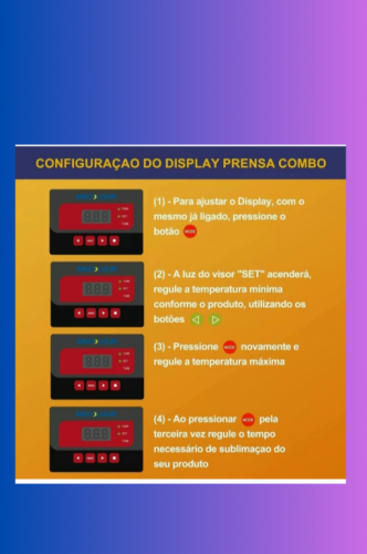 Prensa termica para sublimação 8 em 1 712163