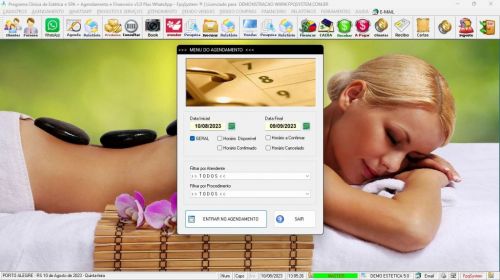 Programa Clinica de Estética e Spa Agendamento Vendas e Financeiro v5.0 Plus Whatsapp - Fpqsystem 718956