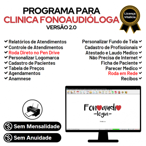 Programa Gerenciar Clinica Fonoaudióloga com Agendamento v2.0 - Fpqsystem 718825