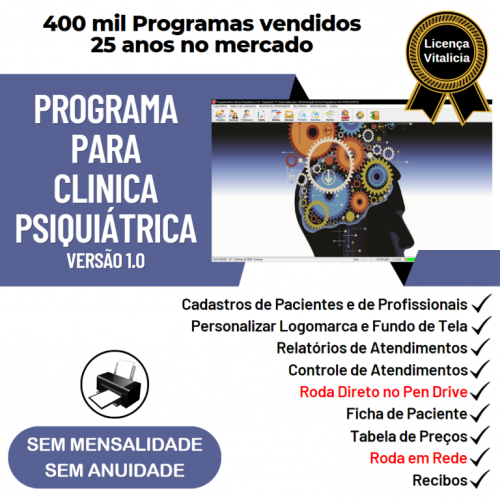 Programa Gerenciar Clinica Psiquiatrica v1.0 - Fpqsystem 718820