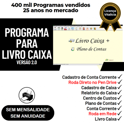 Programa Livro Caixa  Plano de Contas v2.0 - Fpqsystem 718743