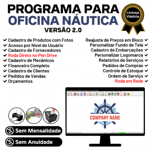 Programa Ordem de Serviço para Oficina Náutica e Embarcação Financeiro v2.0 - Fpqsystem 718810