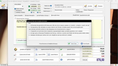 Programa Os Segurança Eletrônica  Vendas e Estoque v3.0 - Fpqsystem 681629