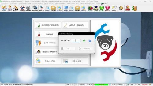 Programa Os Segurança Eletrônica  Vendas  Estoque e Financeiro v4.0 - Fpqsystem 681688