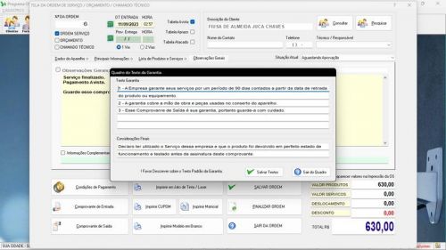 Programa Os Segurança Eletrônica  Vendas  Estoque e Financeiro v4.0 - Fpqsystem 681691