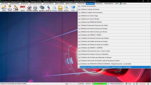 Programa Os Segurança Eletrônica  Vendas  Estoque e Financeiro v5.0 Plus - Fpqsystem 681769