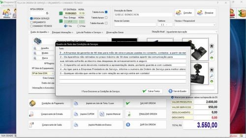 Programa Os Segurança Eletrônica  Vendas  Estoque e Financeiro v5.0 Plus - Fpqsystem 681778