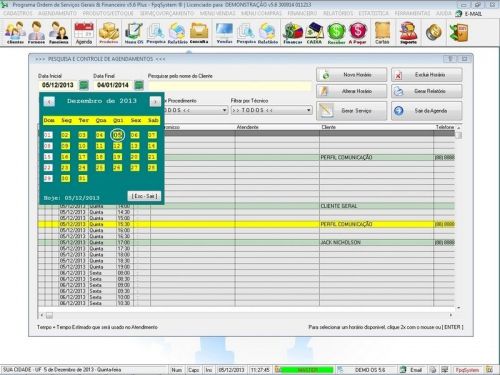 Programa Os Serviços de Eletricista com Vendas Financeiro e Estatística v5.6 Plus - Fpqsystem 657120