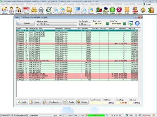 Programa Os Serviços de Eletricista com Vendas Financeiro e Estatística v5.6 Plus - Fpqsystem 657125