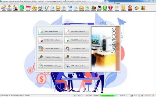 Programa Os Serviços Gerais com Vendas Financeiro e Estatística v6.6 Plus Whatsapp - Fpqsystem 600807
