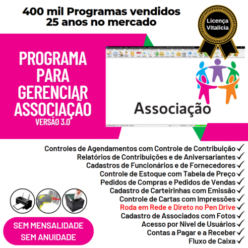 Programa para Gerenciar Associação Agendamento e Financeiro v2.0 - Fpqsystem 718815