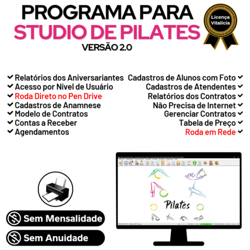 Programa para Gerenciar Studio de Pilates com Agendamento v2.0 - Fpqsystem 718828