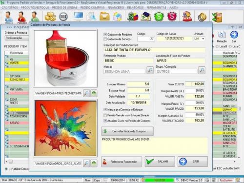 Programa para Loja de Moveis com Controle de Estoque Pedido de Vendas e Financeiro v2.0 - Fpqsystem 655520