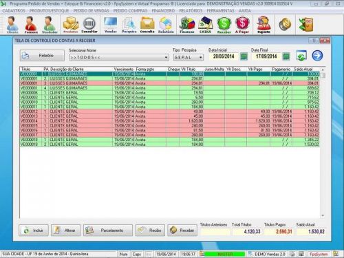 Programa para Loja de Moveis com Controle de Estoque Pedido de Vendas e Financeiro v2.0 - Fpqsystem 655522