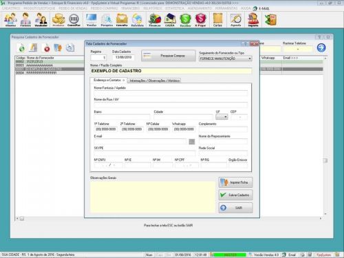 Programa para Loja de Moveis com Controle de Estoque Pedido de Vendas e Financeiro v4.0 Plus - Fpqsystem 656246