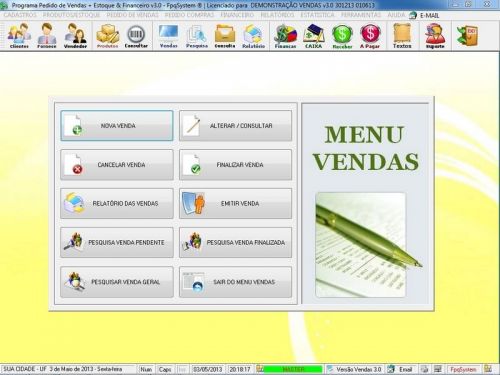 Programa para Loja de Moveis  Controle de Estoque Pedido de Vendas e Financeiro v3.0 Plus - Fpqsystem 656258