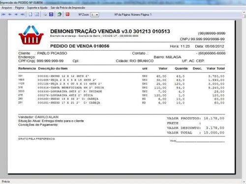 Programa para Loja de Moveis  Controle de Estoque Pedido de Vendas e Financeiro v3.0 Plus - Fpqsystem 656264