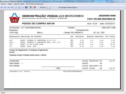 Programa para Loja de Moveis  Controle de Estoque Pedido de Vendas e Financeiro v3.0 Plus - Fpqsystem 656265