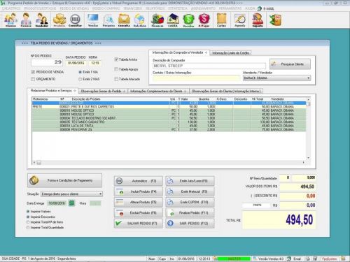 Programa para Madeireira com Controle de Estoque Pedido de Vendas e Financeiro v4.0 Plus - Fpqsystem 656123