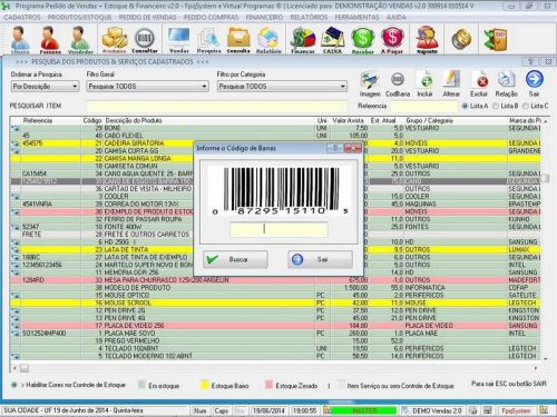 Programa para Perfumaria com Controle de Estoque Pedido de Vendas e Financeiro v2.0 - Fpqsystem 655633