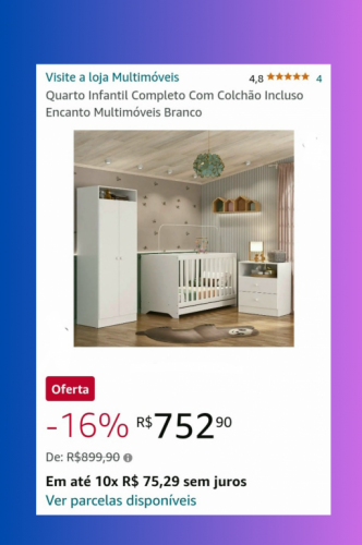 Quarto infantil completo 711607