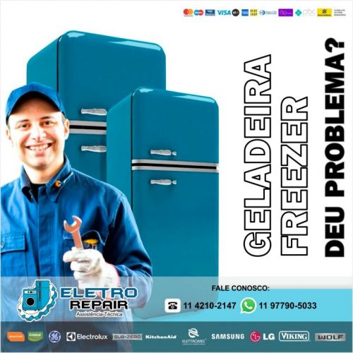 Refrigeradores manutenção é com a Eletro Repair 720118