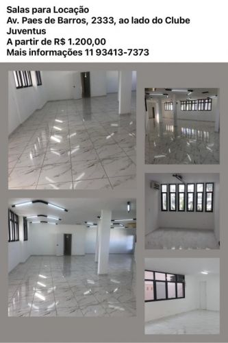 Sala Comercial na Av. Paes de Barros - Mooca 739001