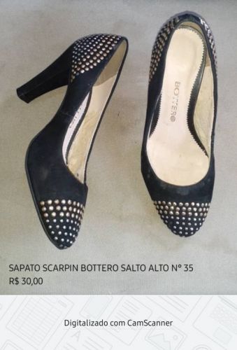 Sapatos Scarpin Bottero Salto Alto nº 35 731012