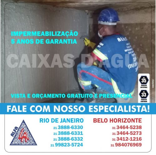 Serviços da Alfa Impermeabilização de caixas de água 607234