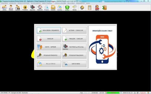Sistema Ordem de Serviço Assistência Técnica Celular v2.0 - Fpqsystem 660748