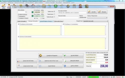 Sistema Ordem de Serviço Assistência Técnica Celular v2.0 - Fpqsystem 660750
