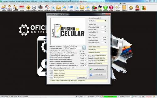 Sistema Ordem de Serviço Assistência Técnica Celular Vendas Financeiro Estatística v5.0 - Fpqsystem 660637