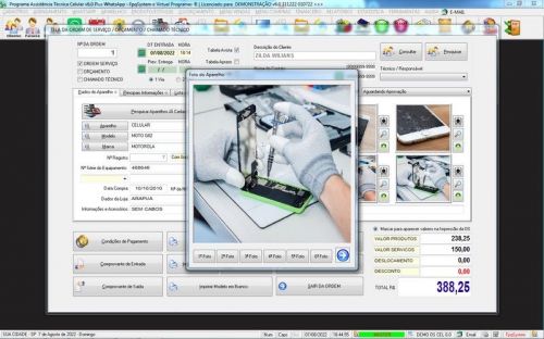 Sistema Ordem de Serviço Assistência Técnica Celular Vendas Financeiro Estatística Whatsapp v6.0  Whatsapp - Fpqsystem 660591
