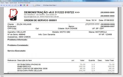Sistema Ordem de Serviço Assistência Técnica Celular Vendas Financeiro Estatística Whatsapp v6.0  Whatsapp - Fpqsystem 660593
