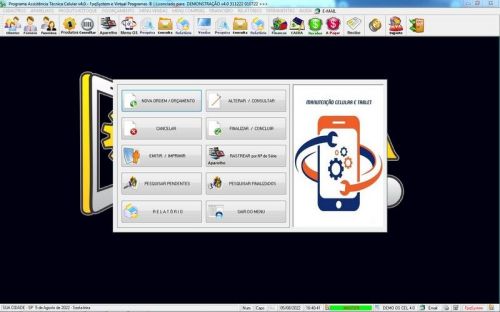 Sistema Ordem de Serviço Assistência Técnica Celular Vendas Financeiro v4.0 - Fpqsystem 660665