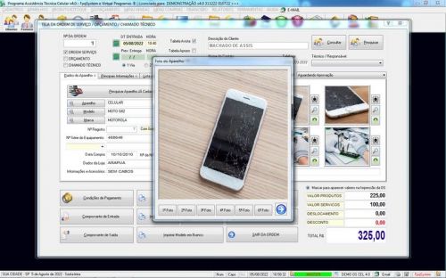 Sistema Ordem de Serviço Assistência Técnica Celular Vendas Financeiro v4.0 - Fpqsystem 660668